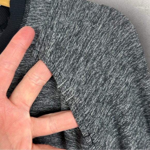 Lululemon Mens Heathered‎ Grey Long Sleeve Crew Neck T-Shirt Mens Active Tee XL - Picture 6 of 10